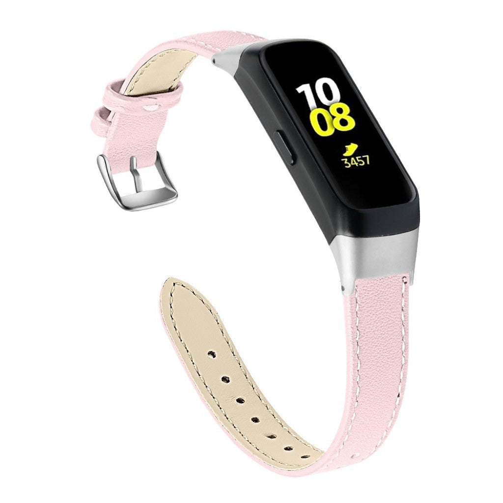 Super holdbart Samsung Galaxy Fit Ægte læder Rem - Beige#serie_14