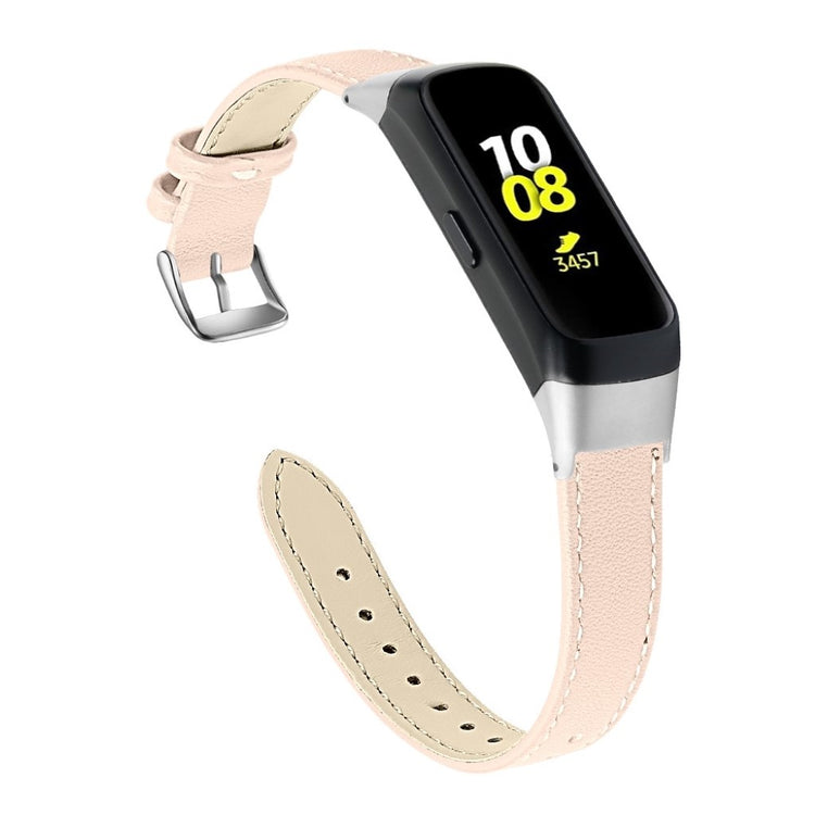 Super holdbart Samsung Galaxy Fit Ægte læder Rem - Pink#serie_8