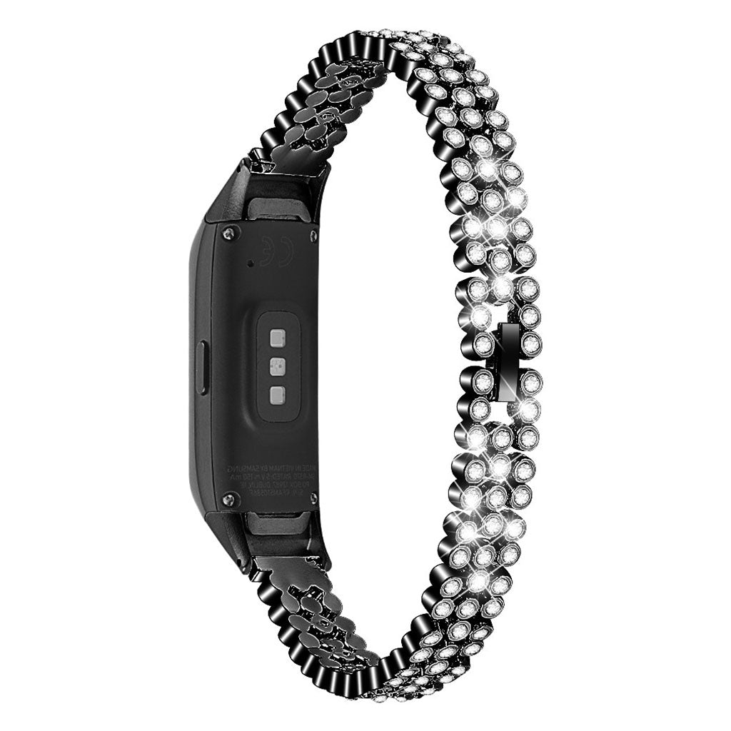 Mega fint Samsung Galaxy Fit Metal og Rhinsten Rem - Sort#serie_1