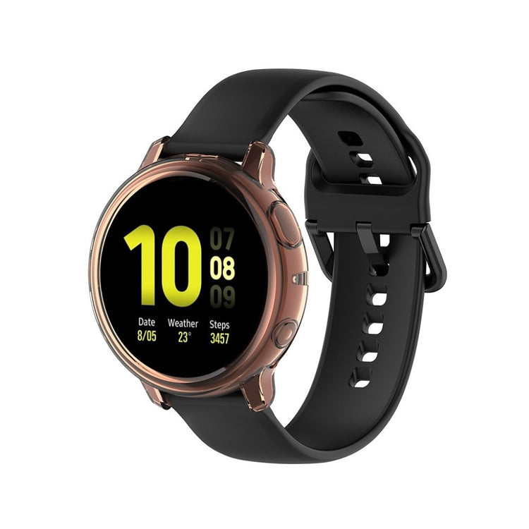 Samsung Galaxy Watch Active 2 - 44mm Holdbar Silikone Bumper  - Orange#serie_1