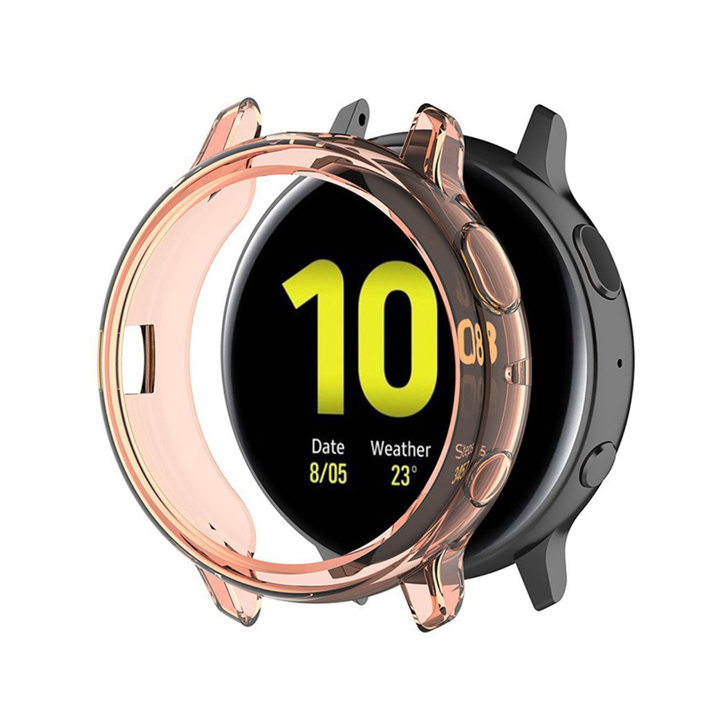 Samsung Galaxy Watch Active 2 - 44mm Holdbar Silikone Bumper  - Orange#serie_1