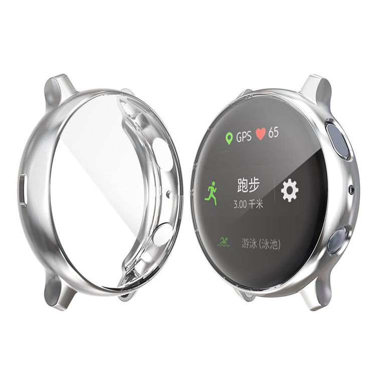 Meget Flot Samsung Galaxy Watch Active 2 - 44mm Silikone Cover - Sølv#serie_2