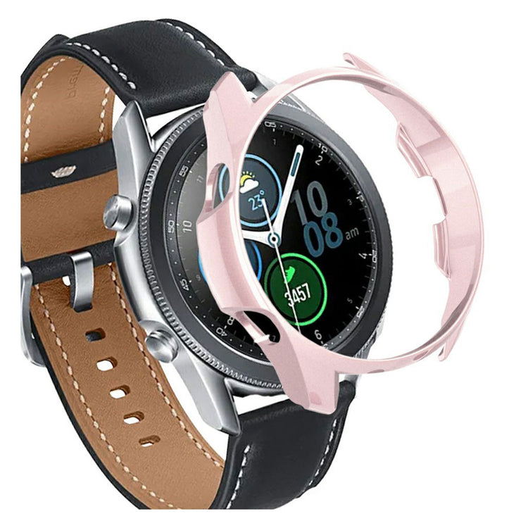 Samsung Galaxy Watch 3 (45mm) Holdbar Silikone Bumper  - Pink#serie_4