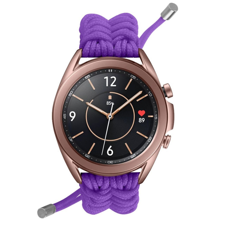 Mega komfortabel Samsung Galaxy Watch 3 (45mm) Nylon Rem - Lilla#serie_10