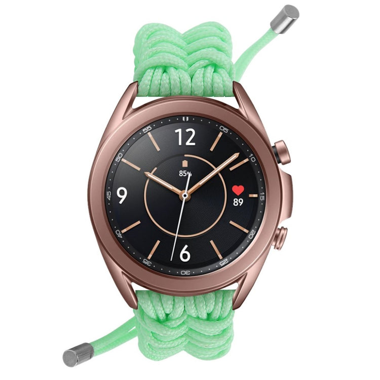 Mega komfortabel Samsung Galaxy Watch 3 (45mm) Nylon Rem - Grøn#serie_8