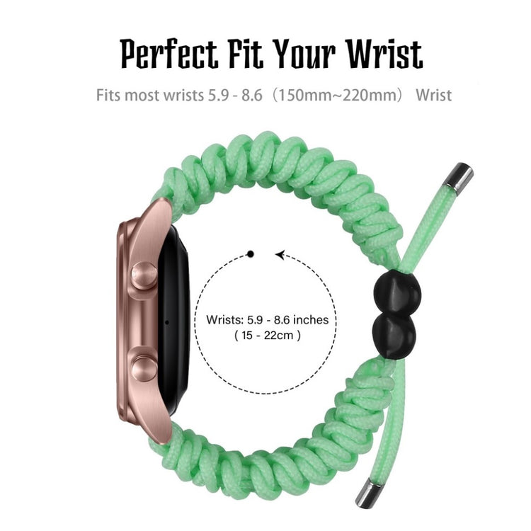 Mega komfortabel Samsung Galaxy Watch 3 (45mm) Nylon Rem - Grøn#serie_8