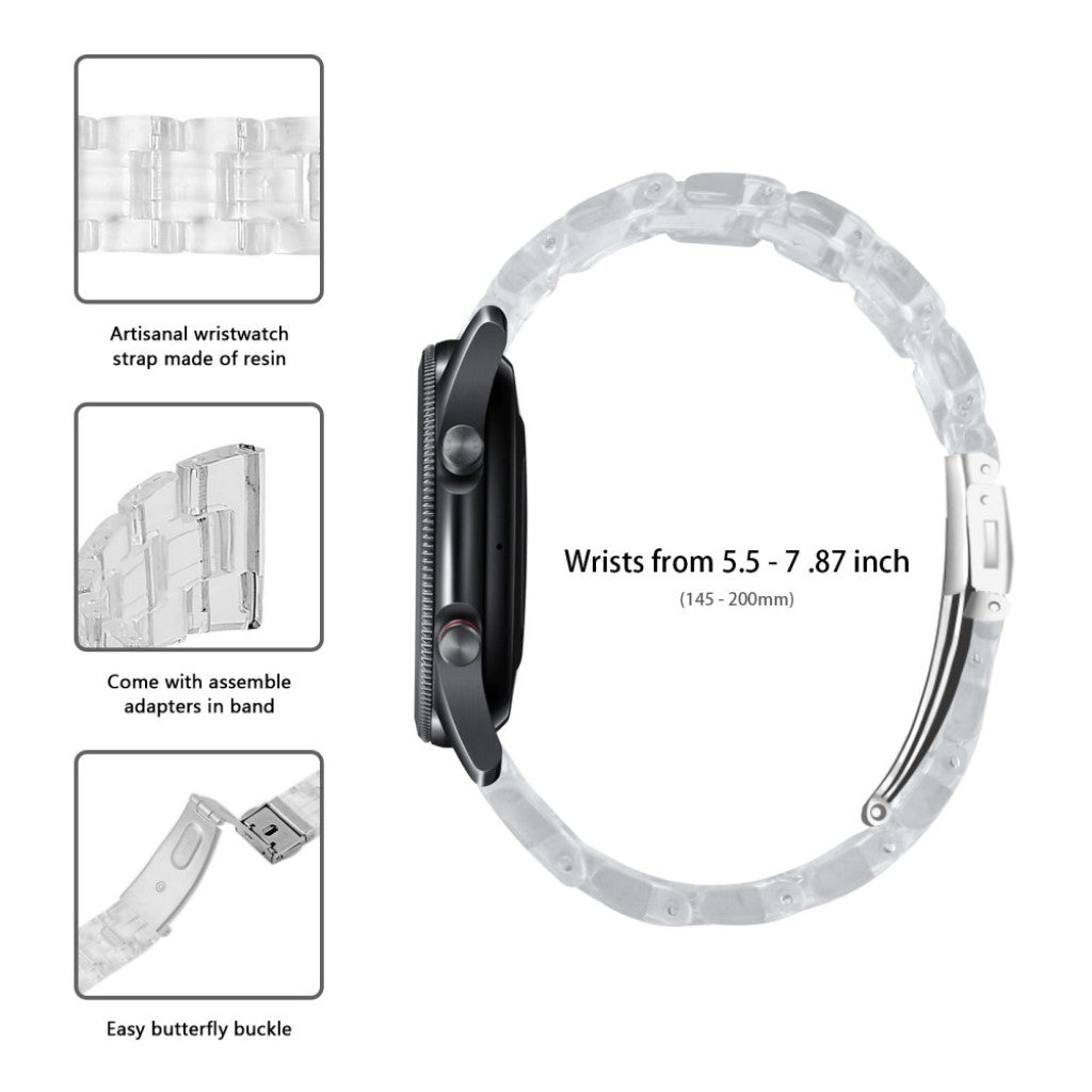Helt vildt nydelig Samsung Galaxy Watch 3 (45mm)  Rem - Gennemsigtig#serie_3