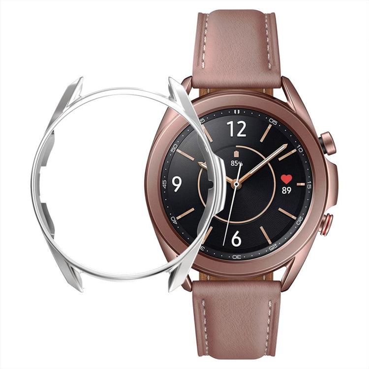 Samsung Galaxy Watch 3 (45mm)  Silikone Bumper  - Sølv#serie_7