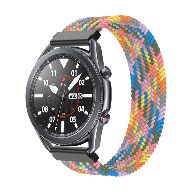 Rigtigt skøn Samsung Galaxy Watch 3 (45mm) Nylon Rem - Flerfarvet#serie_20