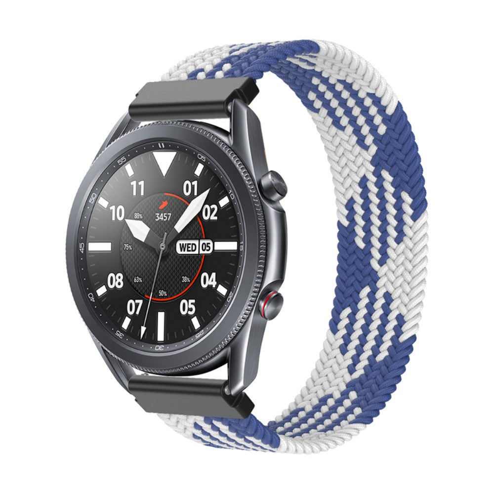 Rigtigt skøn Samsung Galaxy Watch 3 (45mm) Nylon Rem - Blå#serie_26