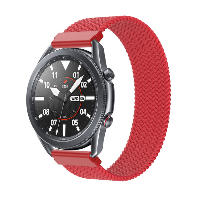 Helt vildt cool Samsung Galaxy Watch 3 (45mm) Stof Urrem - Rød#serie_3