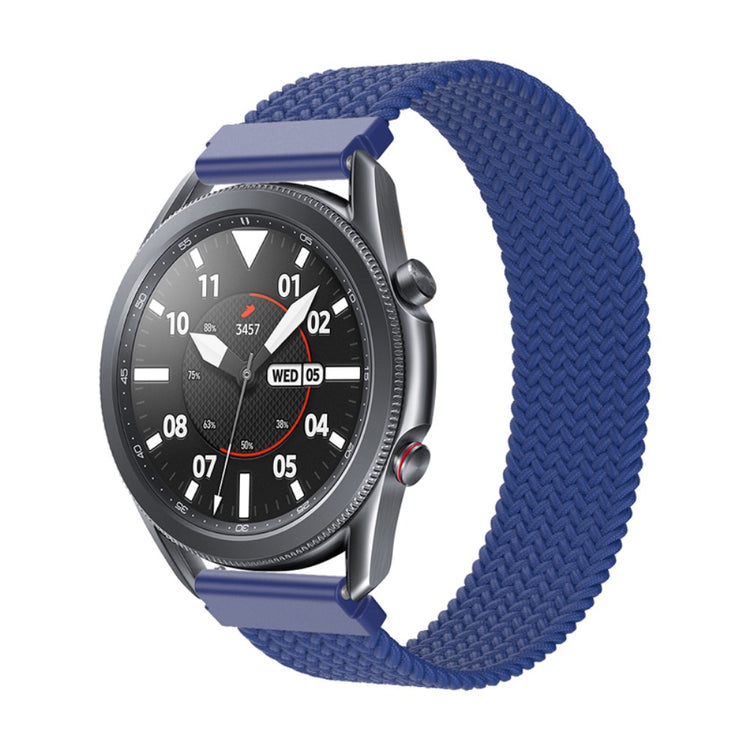 Helt vildt cool Samsung Galaxy Watch 3 (45mm) Stof Urrem - Blå#serie_4