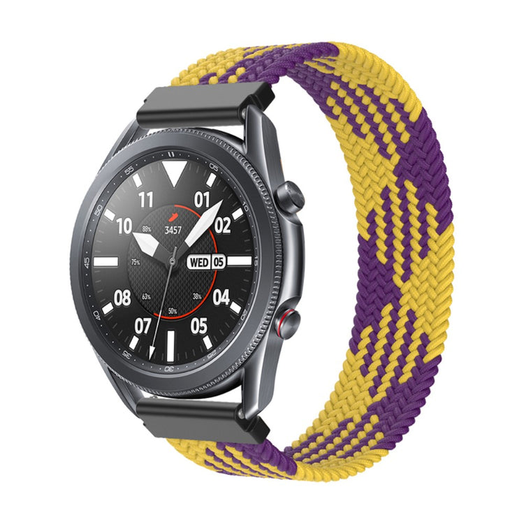 Fed Samsung Galaxy Watch 3 (45mm) Nylon Rem - Størrelse: M - Flerfarvet#serie_24