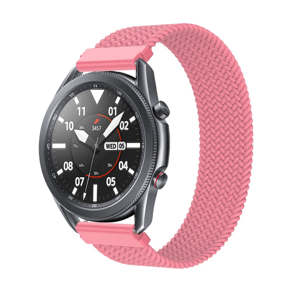 Fed Samsung Galaxy Watch 3 (45mm) Nylon Rem - Størrelse: M - Pink#serie_6