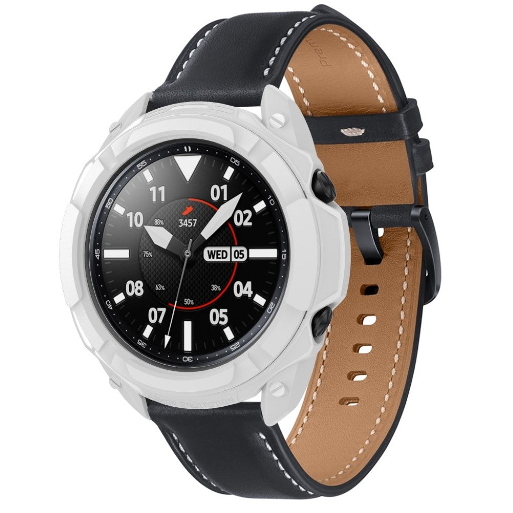 Samsung Galaxy Watch 3 (41mm) Beskyttende Silikone Bumper  - Hvid#serie_1