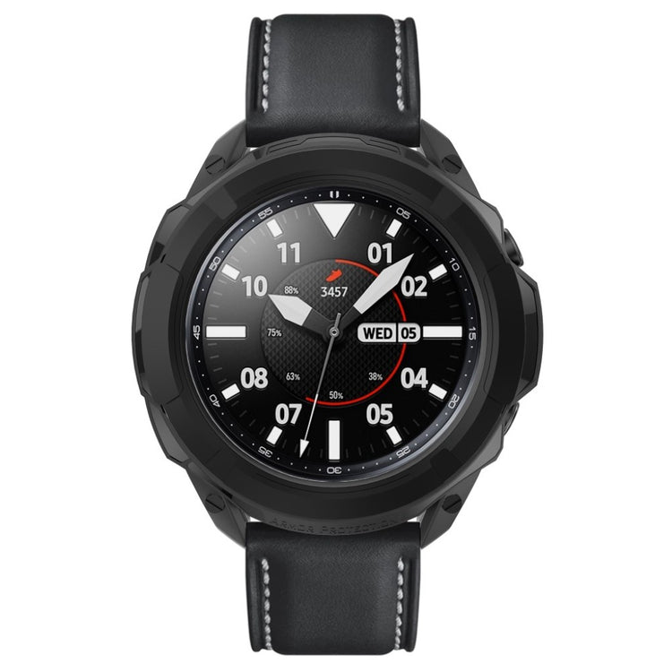 Samsung Galaxy Watch 3 (41mm) Beskyttende Silikone Bumper  - Sort#serie_2