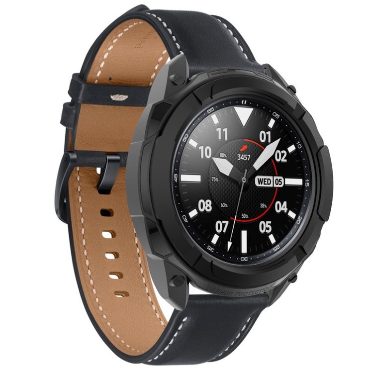 Samsung Galaxy Watch 3 (41mm) Beskyttende Silikone Bumper  - Sort#serie_2