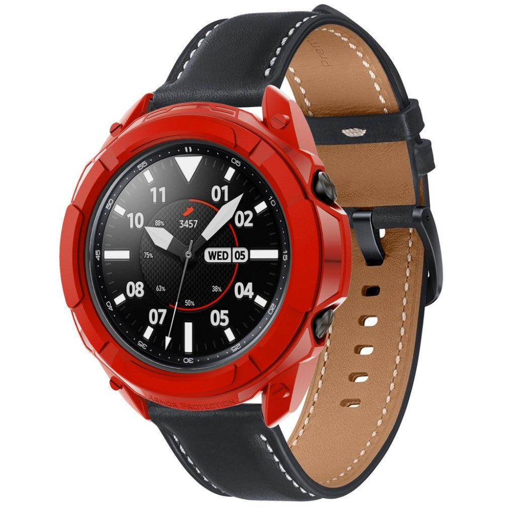 Samsung Galaxy Watch 3 (41mm) Beskyttende Silikone Bumper  - Rød#serie_5