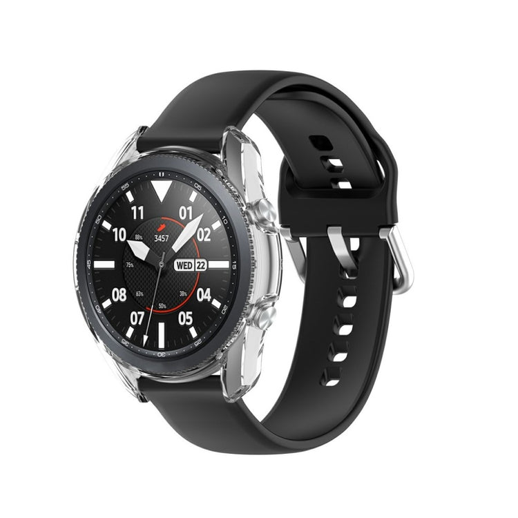 Super Pænt Samsung Galaxy Watch 3 (41mm) Silikone Cover - Gennemsigtig#serie_024