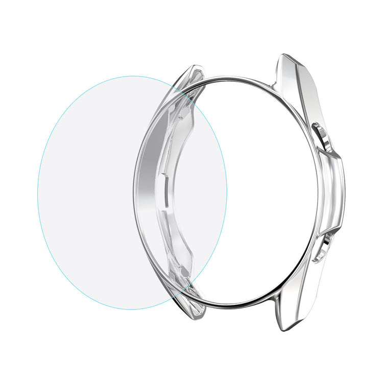 Vildt Flot Samsung Galaxy Watch 3 (41mm) Cover med Skærmbeskytter i Plastik og Hærdet Glas - Sølv#serie_2