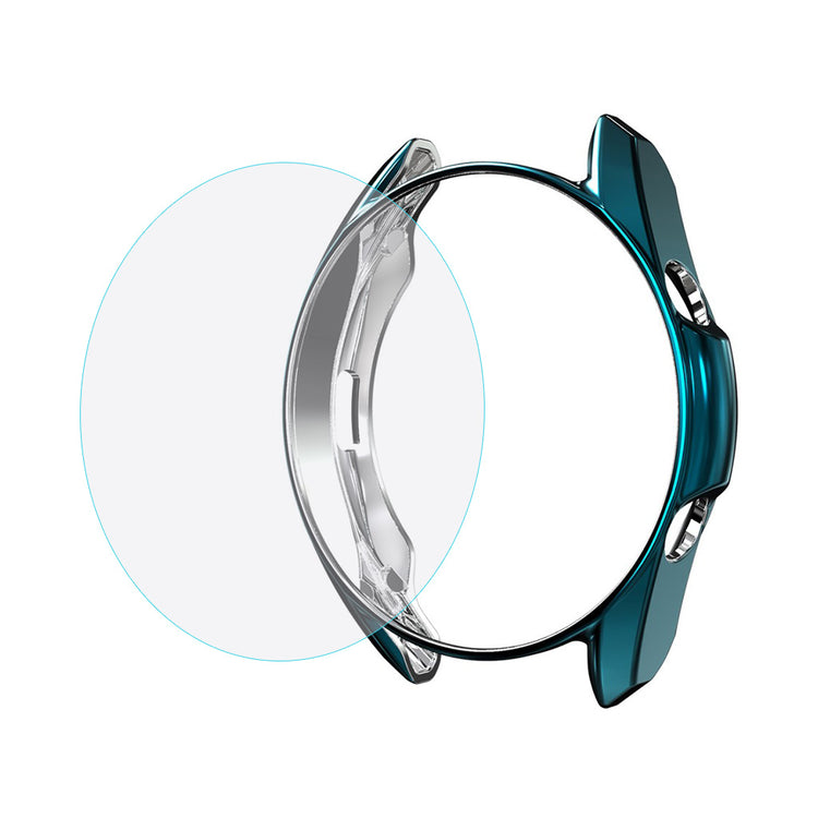 Vildt Flot Samsung Galaxy Watch 3 (41mm) Cover med Skærmbeskytter i Plastik og Hærdet Glas - Grøn#serie_4