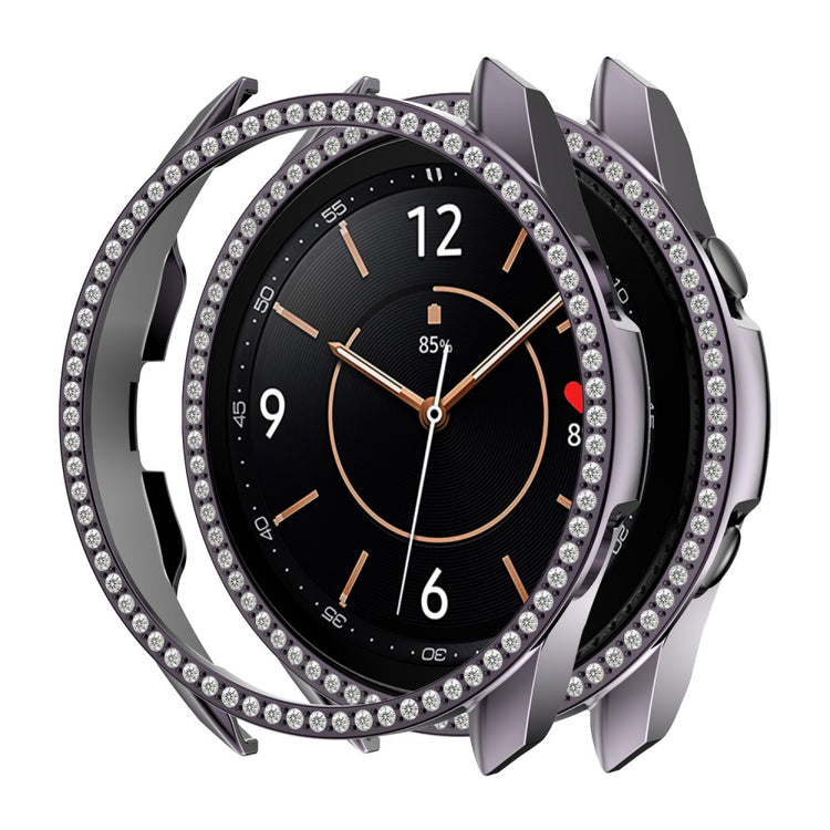 Samsung Galaxy Watch 3 (41mm)  Plastik og Rhinsten Bumper  - Sølv#serie_5