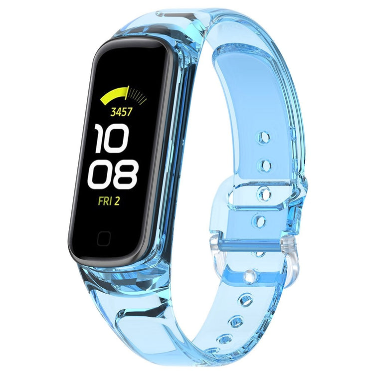 Rigtigt hårdfør Samsung Galaxy Fit 2 Silikone Urrem - Blå#serie_4