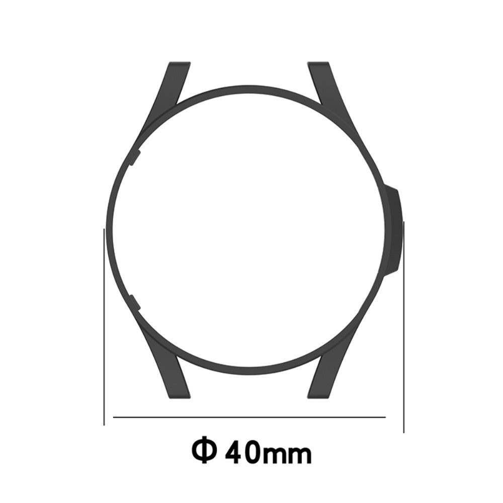 Samsung Galaxy Watch 4 (40mm) Beskyttende Plastik Bumper  - Sort#serie_3