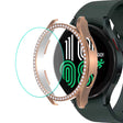 Incredibilmente Bello Samsung Galaxy Watch 4 (44mm) Cover con Protezione schermo in Vetro e Strass