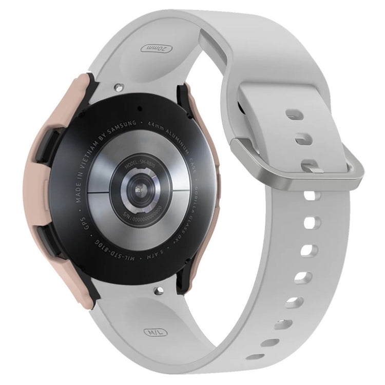 Samsung Galaxy Watch 5 (40mm) Gennemsigtig Plastik Bumper  - Hvid#serie_2