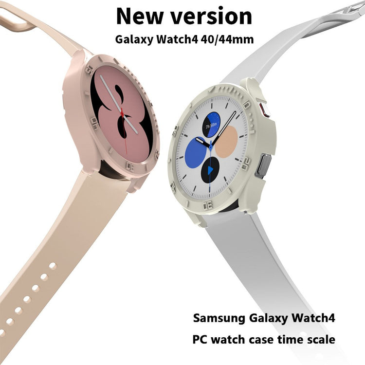 Samsung Galaxy Watch 5 (40mm) Gennemsigtig Plastik Bumper  - Hvid#serie_2