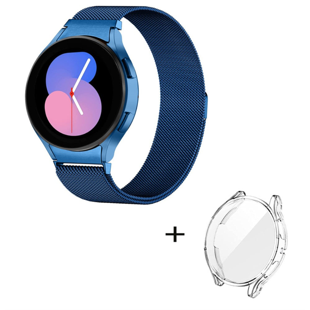 Samsung Galaxy Watch 5 (40mm) Metal Rem med Cover - Blå#serie_3