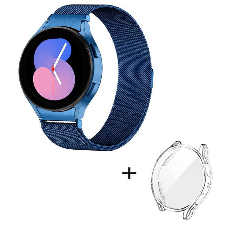 Samsung Galaxy Watch 5 (40mm) Metal Rem med Cover - Blå#serie_3