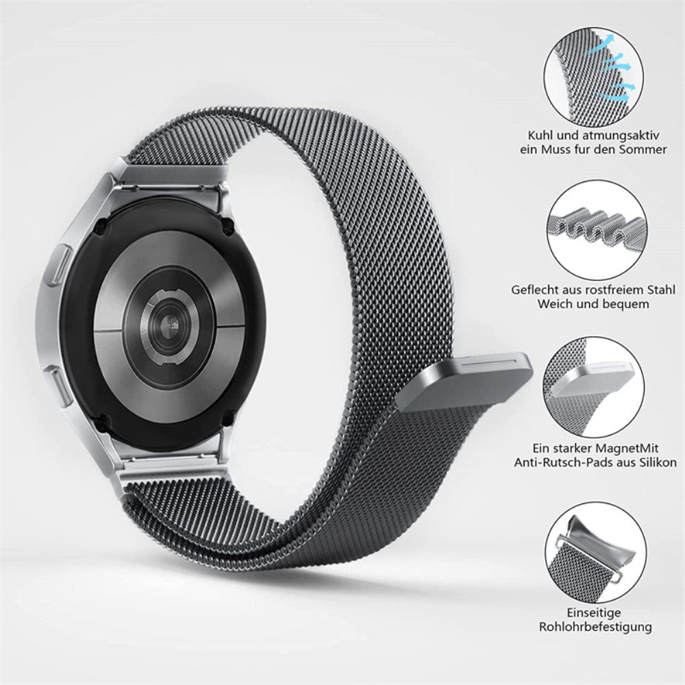 Samsung Galaxy Watch 5 (40mm) Metal Rem med Cover - Sølv#serie_7