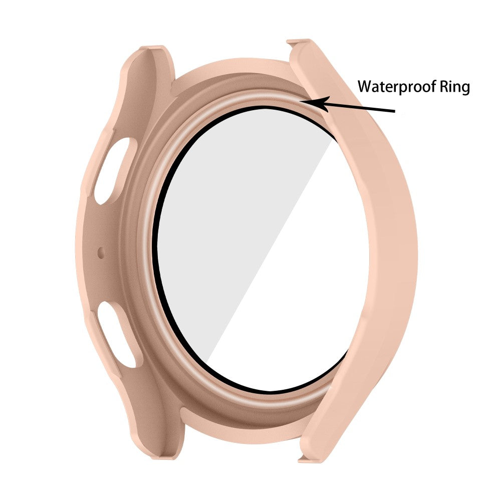 Meget Fint Samsung Galaxy Watch 5 (40mm) / Samsung Galaxy Watch 4 (40mm) Cover med Skærmbeskytter i Plastik og Hærdet Glas - Pink#serie_5