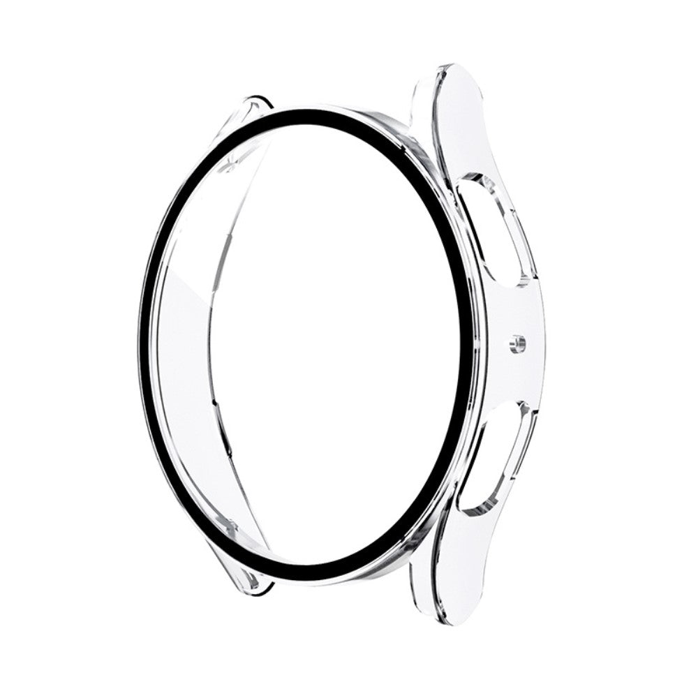 Meget Fint Samsung Galaxy Watch 5 (44mm) / Samsung Galaxy Watch 4 (44mm) Cover med Skærmbeskytter i Plastik og Hærdet Glas - Gennemsigtig#serie_5