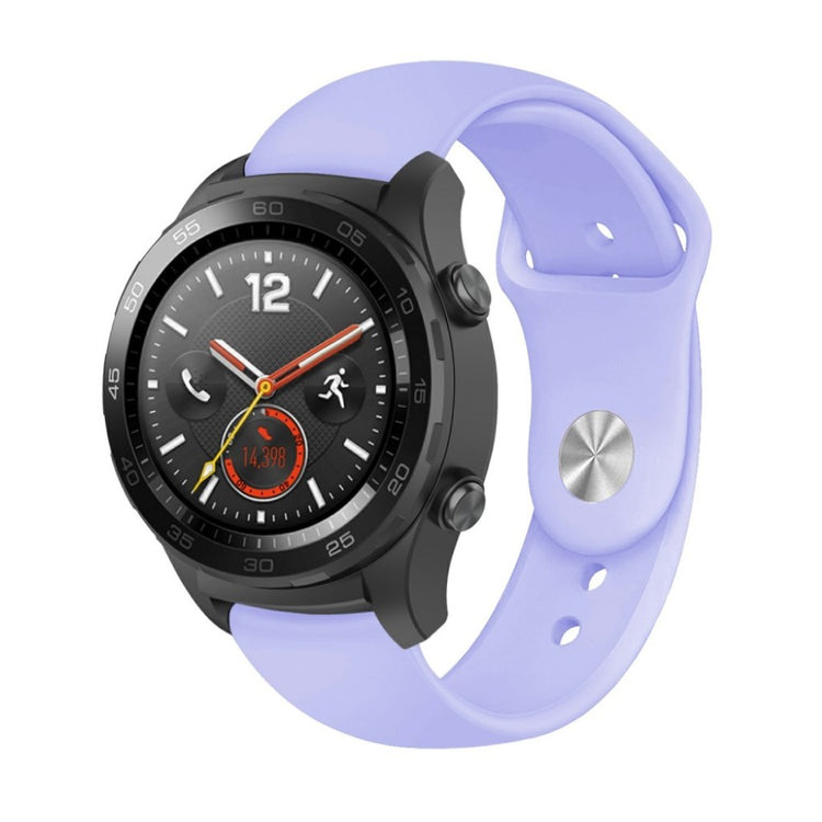 Godt Huawei Watch GT / Huawei Watch Magic Silikone Rem - Lilla#serie_10