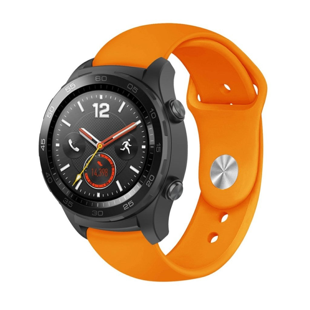 Godt Huawei Watch GT / Huawei Watch Magic Silikone Rem - Orange#serie_3