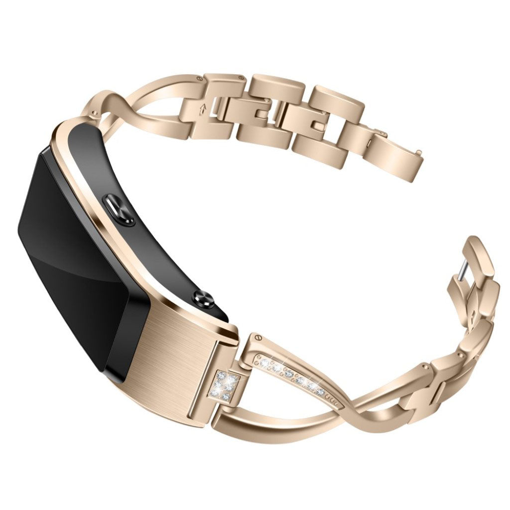 Mega komfortabel Huawei TalkBand B5 Metal og Rhinsten Rem - Guld#serie_5