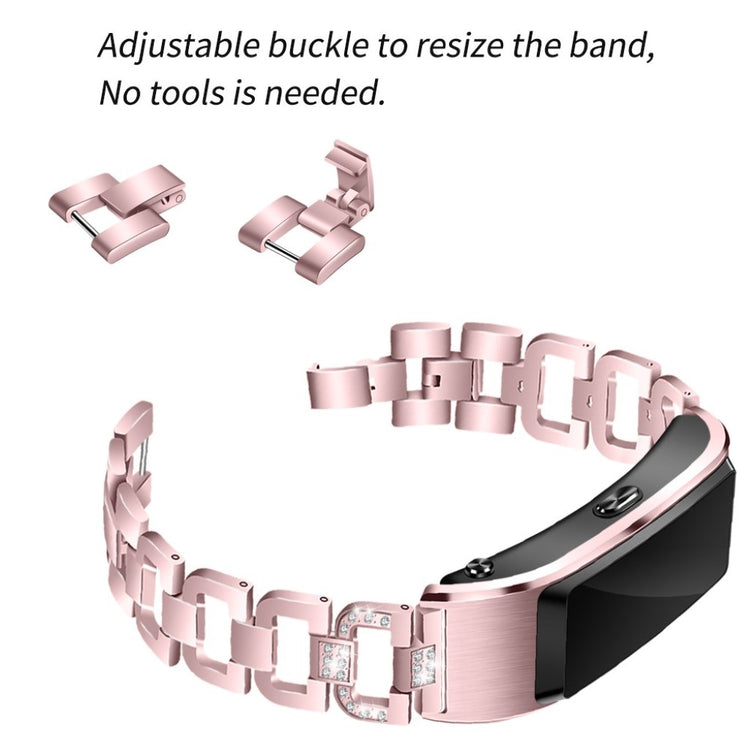 Mega sejt Huawei TalkBand B5 Metal og Rhinsten Rem - Pink#serie_3