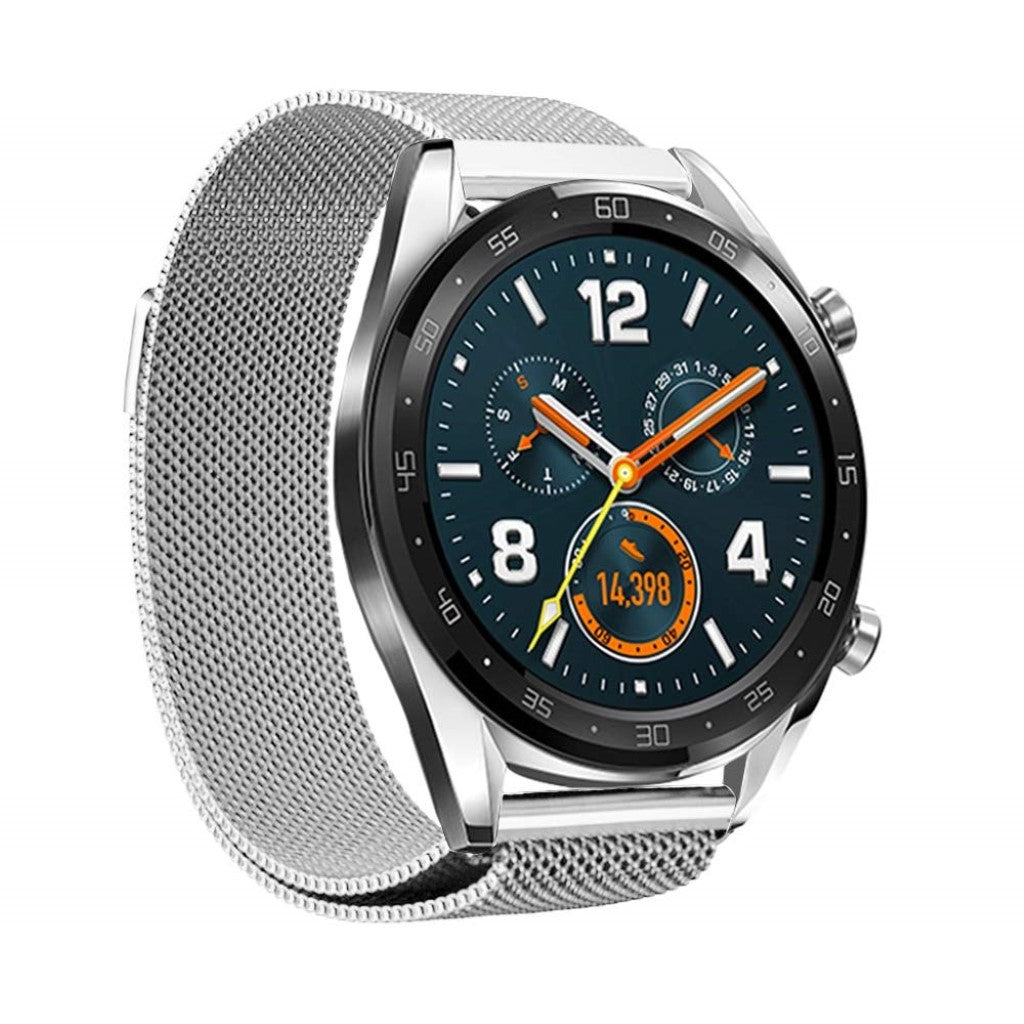 Helt vildt nydelig Huawei Watch GT Metal Rem - Sølv#serie_2