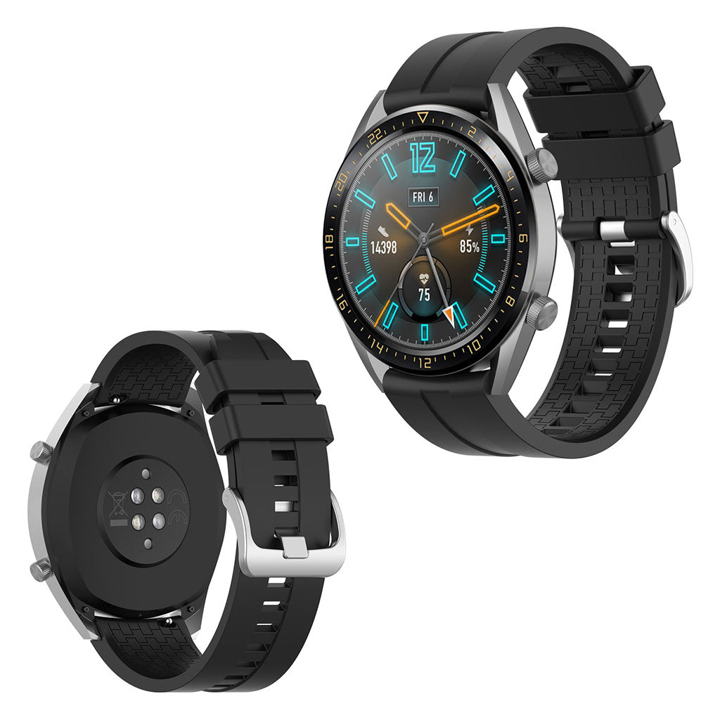 Mega godt Huawei Watch GT Silikone Rem - Sort#serie_2