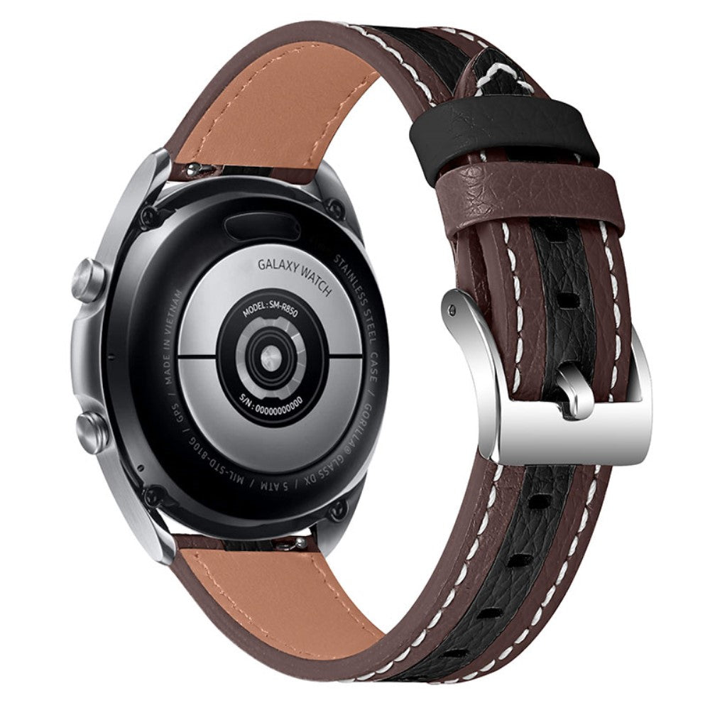 Fint Huawei Watch GT 2 42mm / Huawei Watch 2 Ægte læder Rem - Brun#serie_3