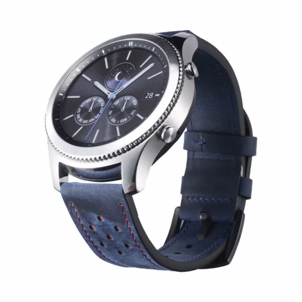  Huawei Watch GT 2 46mm / Huawei Watch GT 2e Kunstlæder Rem - Blå#serie_4