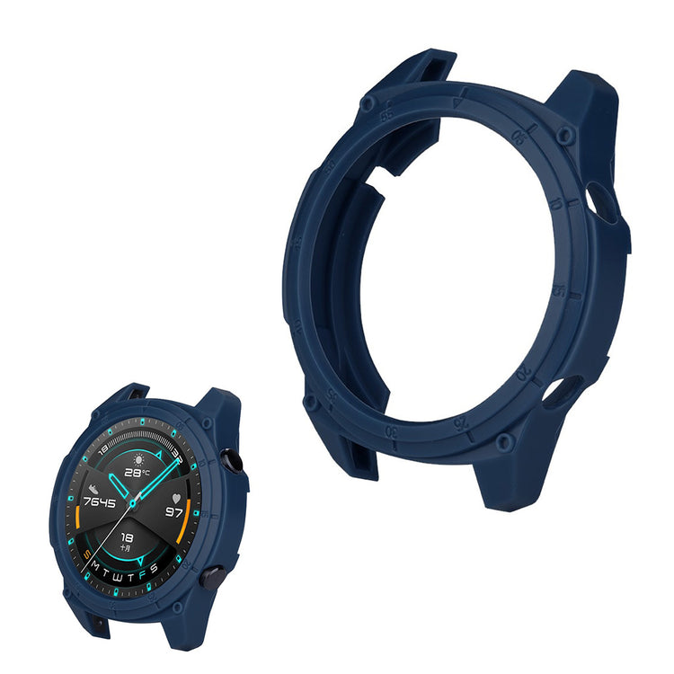 Huawei Watch GT 2 46mm  Silikone Bumper  - Blå#serie_5