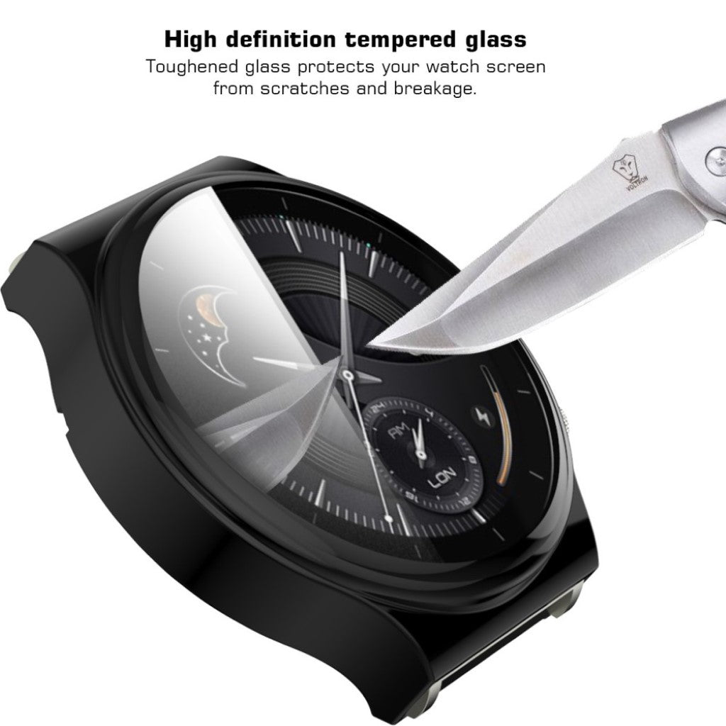 Super Flot Huawei Watch GT 2 Pro Silikone Cover - Sort#serie_2
