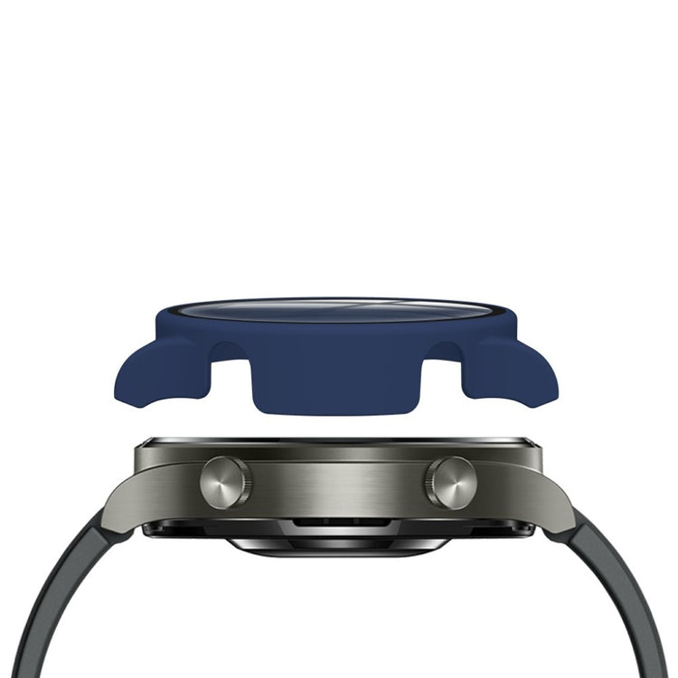 Rigtigt Fed Huawei Watch GT 2 Pro Cover med Skærmbeskytter i Plastik og Hærdet Glas - Blå#serie_6