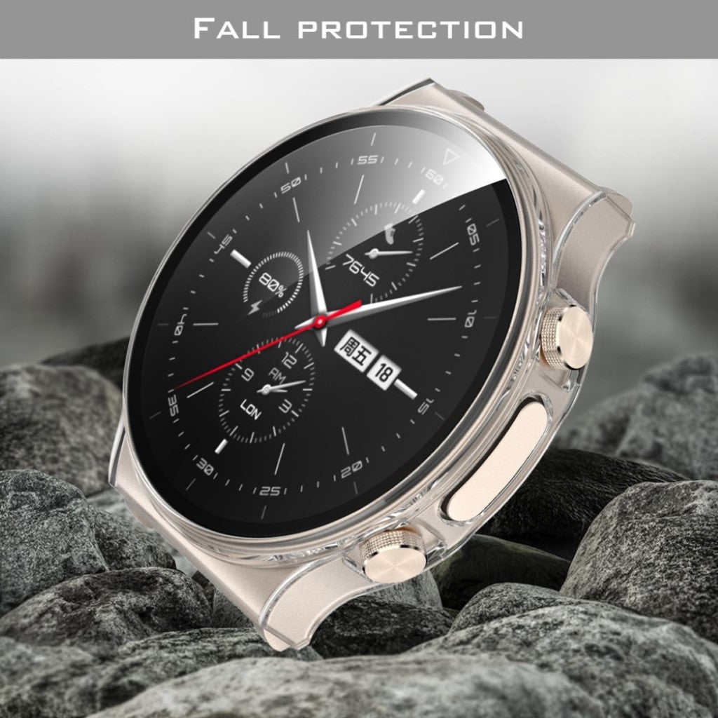 Fint Huawei Watch GT 2 Pro Plastik og Glas Cover - Gennemsigtig#serie_5