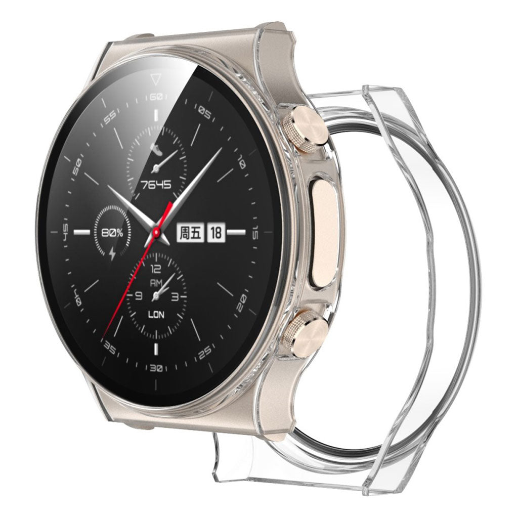 Fint Huawei Watch GT 2 Pro Plastik og Glas Cover - Gennemsigtig#serie_5