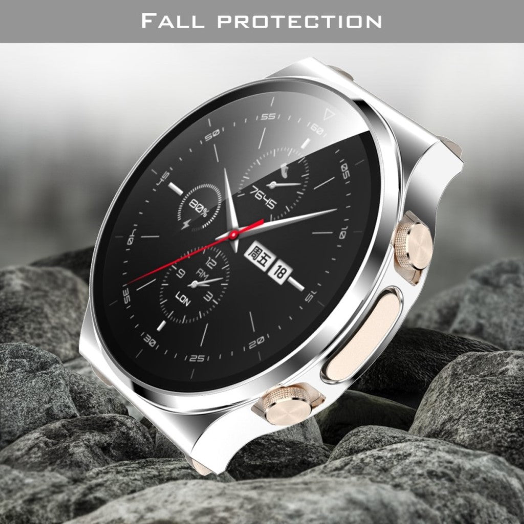 Fint Huawei Watch GT 2 Pro Plastik og Glas Cover - Sølv#serie_6